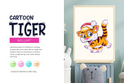Cute Cartoon Tiger., an Animal Illustration by KENO Mascots (Thumbnail 5 of 9)