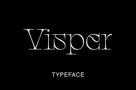 Visper - Experimental Display Font
