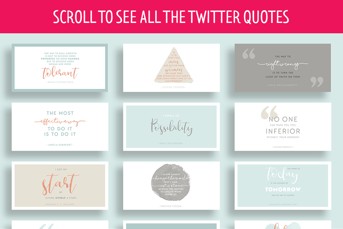 Wonderful Women Social Media Quotes, a Templates & Theme by Garlic Friday Design (Photo 6 of 6)