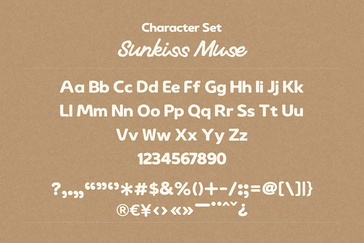 Sunkiss Muse – Summer Retro Display, a Sans Serif Font by Creacy Studio (Photo 10 of 10)