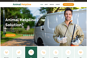 Animal Helpline Webdesign, a Landing Page Template by simplywebs (Thumbnail 2 of 2)
