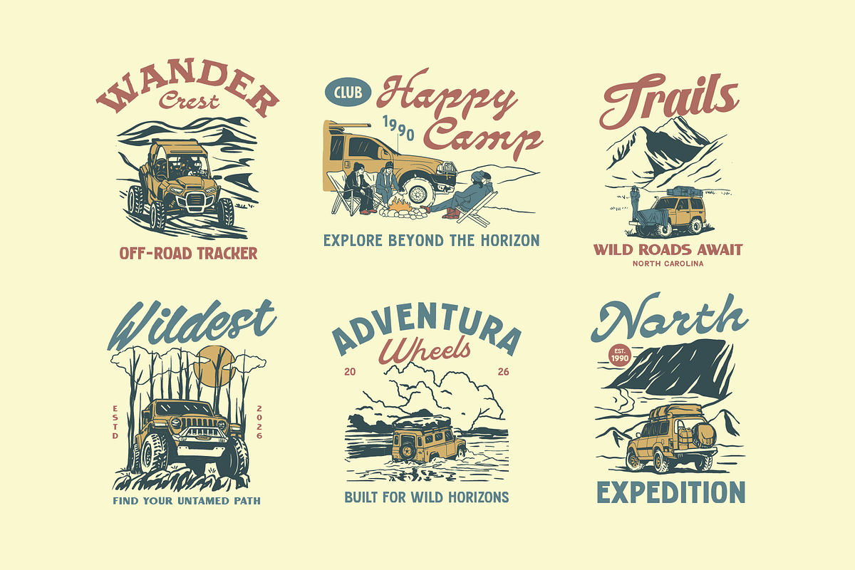 Offroad Graphic Collection, an Object Illustration by Skilline Supply Co. (Photo 5 of 10)
