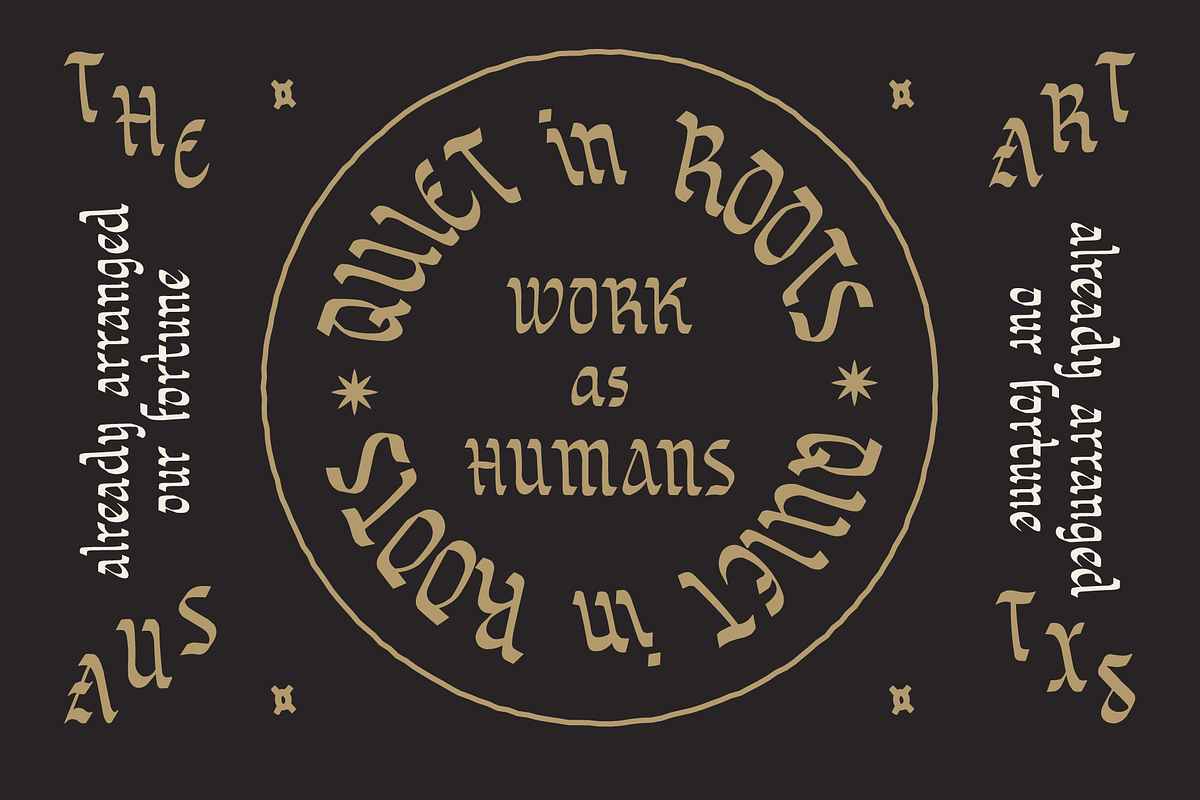 SFC SORTVANE, a Blackletter Font by Skilline Supply Co. (Photo 6 of 8)