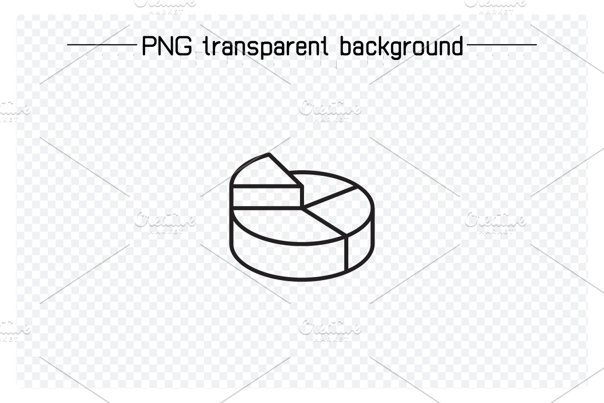 Data Pie Chart and Graph Icons Set, an Outline Icon by Designfour (Photo 2 of 7)