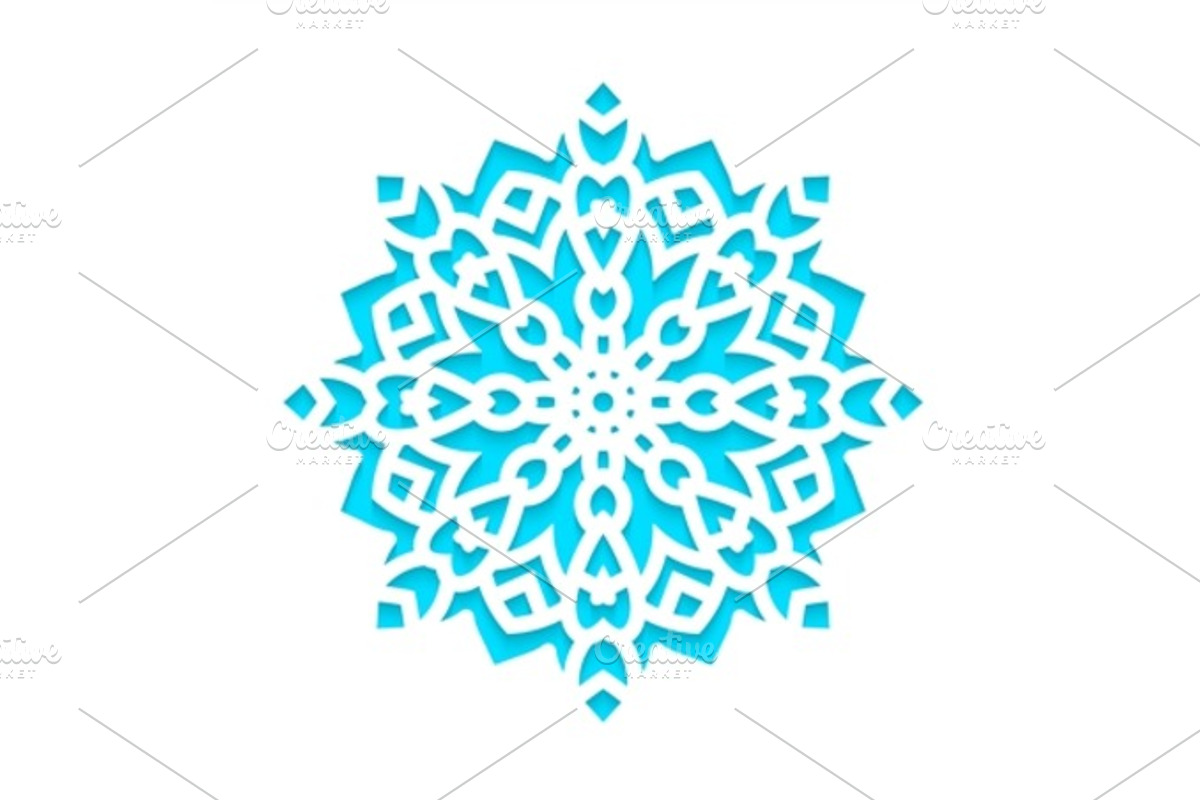 Template snowflakes laser cut, an Invitation Template by KundolaArt