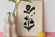 Wild Garden Linocut Bundle, an Illustration by ClayStudio (Thumbnail 3 of 6)