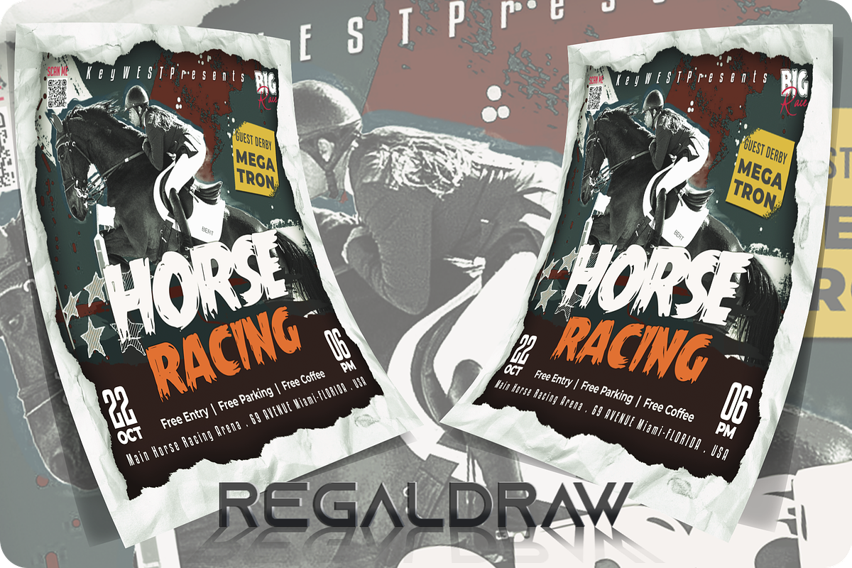 Horse Racing Flyer preview 3