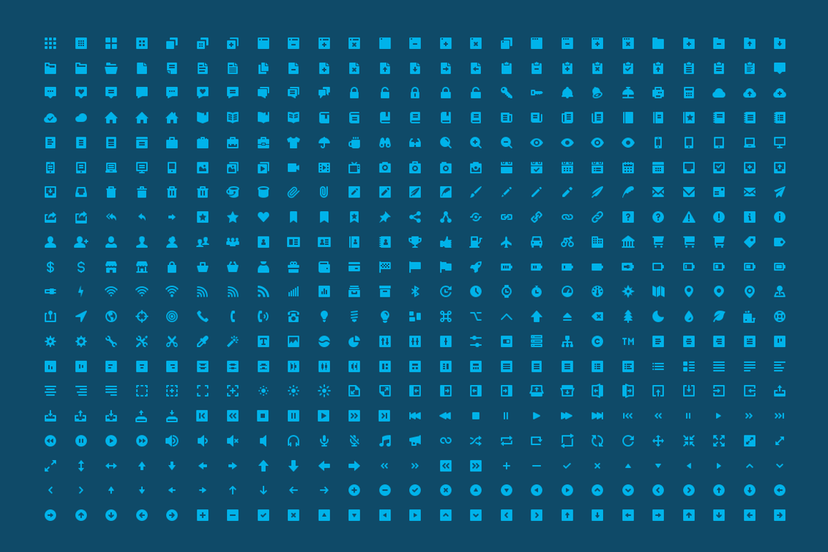 500 Solid Icons + Font (Flaticons) preview 2