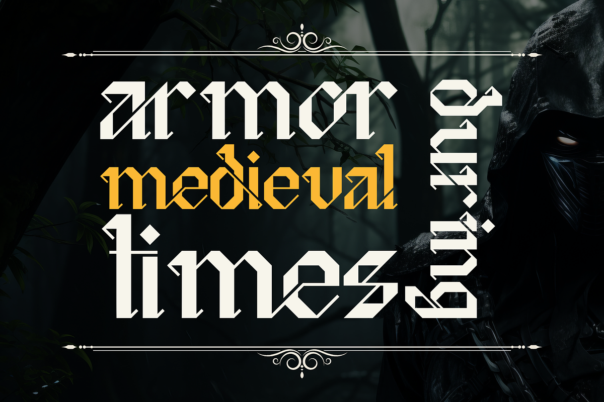 Classical Garments Font, a Blackletter Font by 177Studio (Photo 6 of 9)