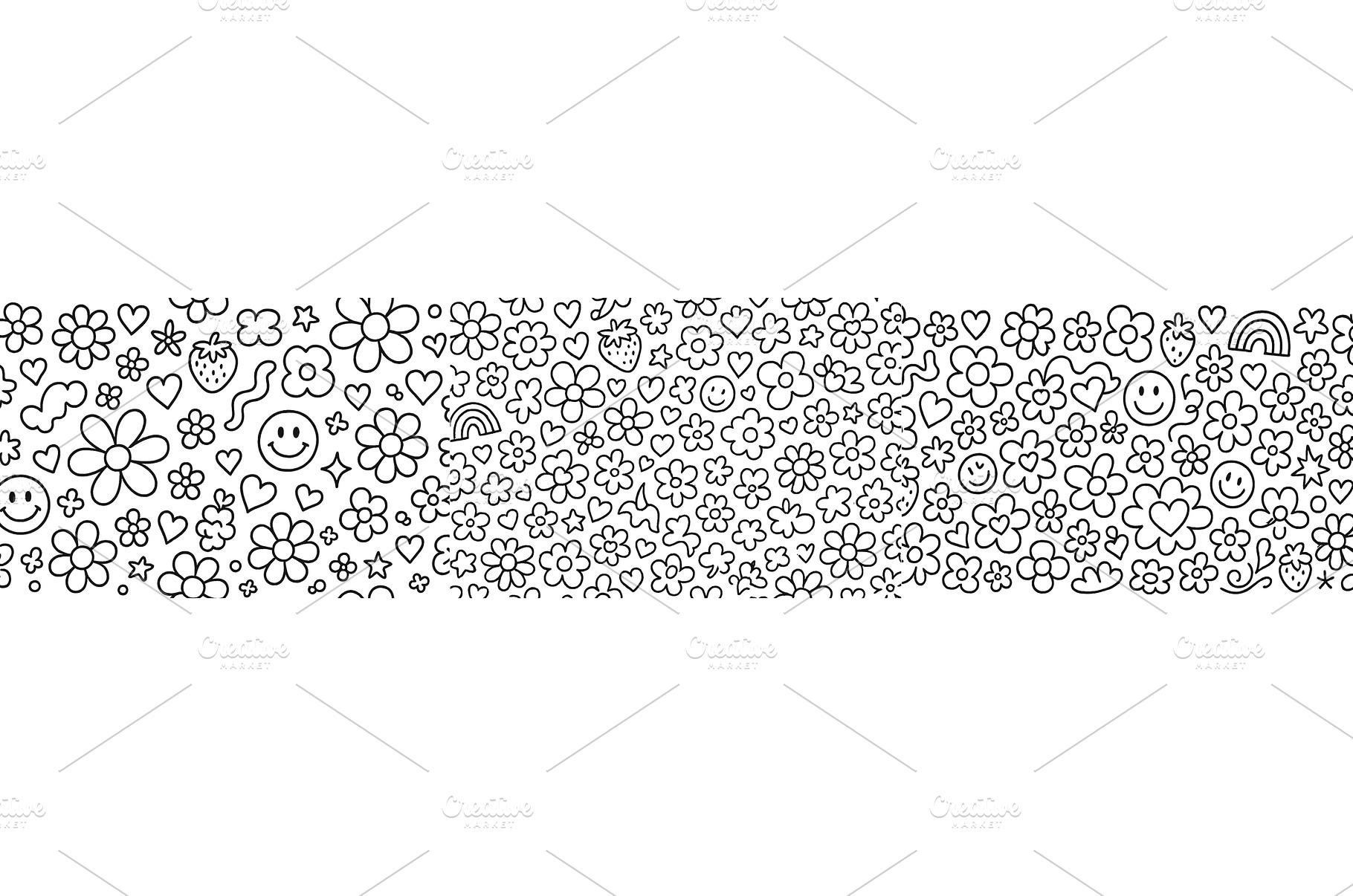 Colorful pattern of playful doodles, an Arts & Entertainment Photo by ZinetroN