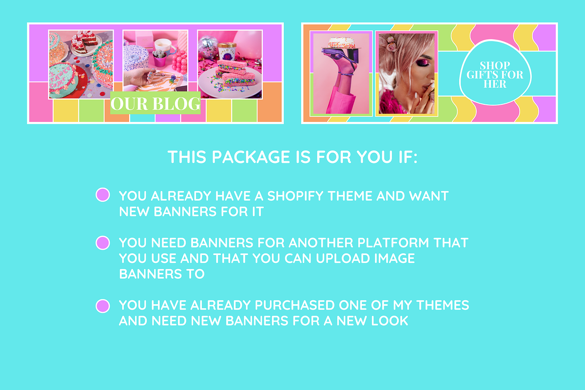 Website Banner Templates, a Shopify Template by SunshineStudioBoutique (Photo 4 of 7)
