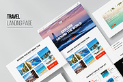 Travel Agency Landing Page Design, a Landing Page Template by MightyDesign (Thumbnail 1 of 9)