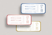 Wedding Ticket Invitation Template, an Invitation Template by BrandPacks (Thumbnail 3 of 4)