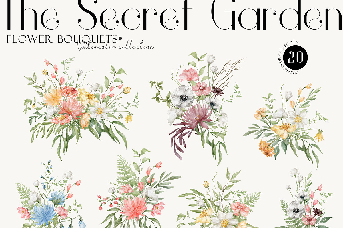 Watercolor Flowers & Antique vases, an Illustration by Kreker Kate (Photo 4 of 11)