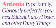 Antonia, a Serif Font by Typejockeys (Thumbnail 1 of 6)