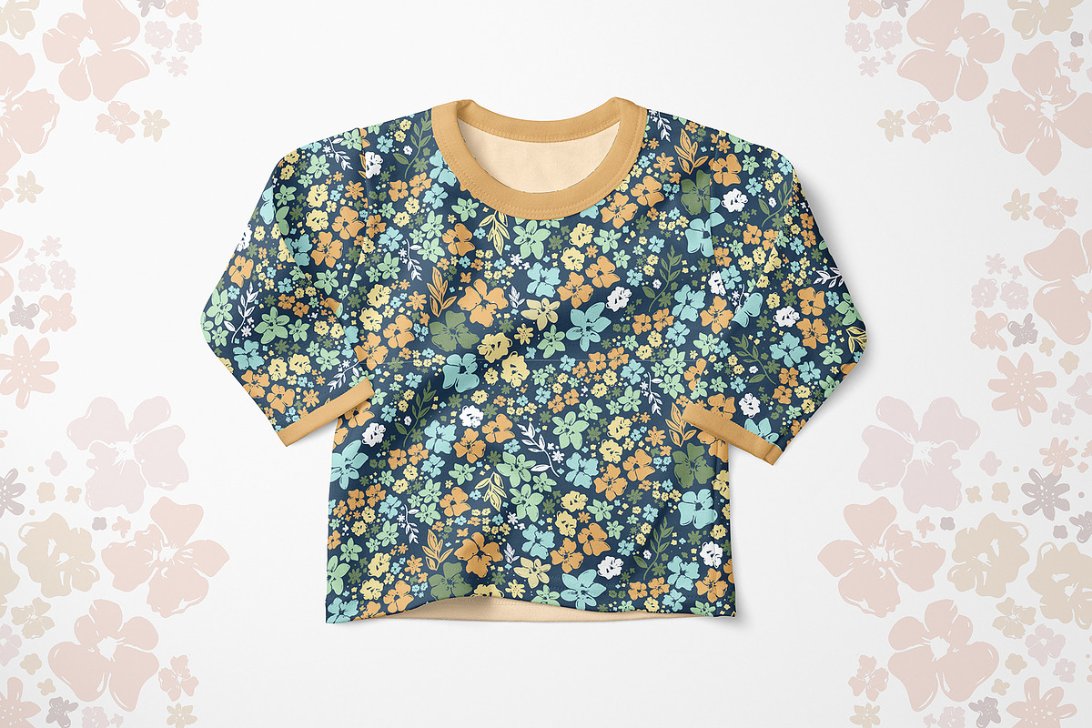 Summer Elegant Floral Pattern, a Pattern Graphic by StudioGlouna (Photo 4 of 7)