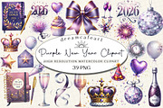 Purple New Year 2026 Sublimation, an Illustration by DreamCafeArt (Thumbnail 1 of 6)