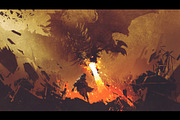 Fantasy dragon illustration set, an Illustration by Grandfailure (Thumbnail 4 of 6)