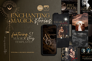 Witchy Spiritual IG Stories Canva, a Social Media Template by ALunadoki Design (Thumbnail 1 of 8)