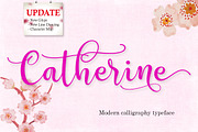 Catherine, a Script Font by Byuly Ayika (Thumbnail 1 of 9)