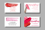 Templates  Makeup business card., a Business Card Template by Gulnara Khadeeva (Thumbnail 9 of 10)