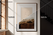 The Loft Scene Frame Mockup, a Poster Template by makeitnicemockups (Thumbnail 8 of 9)