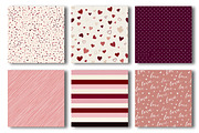 Valentine Hearts Seamless Patterns, a Pattern Graphic by OK Design (Thumbnail 3 of 3)