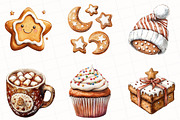 Christmas Gingerbread Clipart, an Illustration by OK Design (Thumbnail 3 of 5)