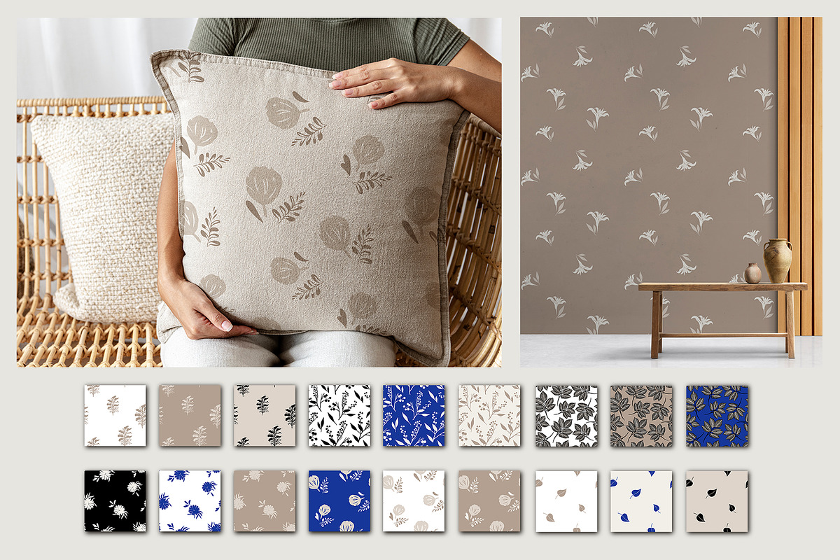 MODERN FLORAL PATTERNS, a Pattern Graphic by ApetekMarket (Photo 4 of 7)