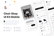 Chair Shop - Ui Kit Mobile, an UI Kit Template by Korsa Agency (Thumbnail 1 of 6)