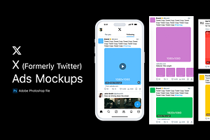 X (Formerly Twitter) Ads Mockups
