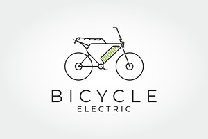 Electric bicycle logo design vector, a Branding & Logo Template by PrastHF