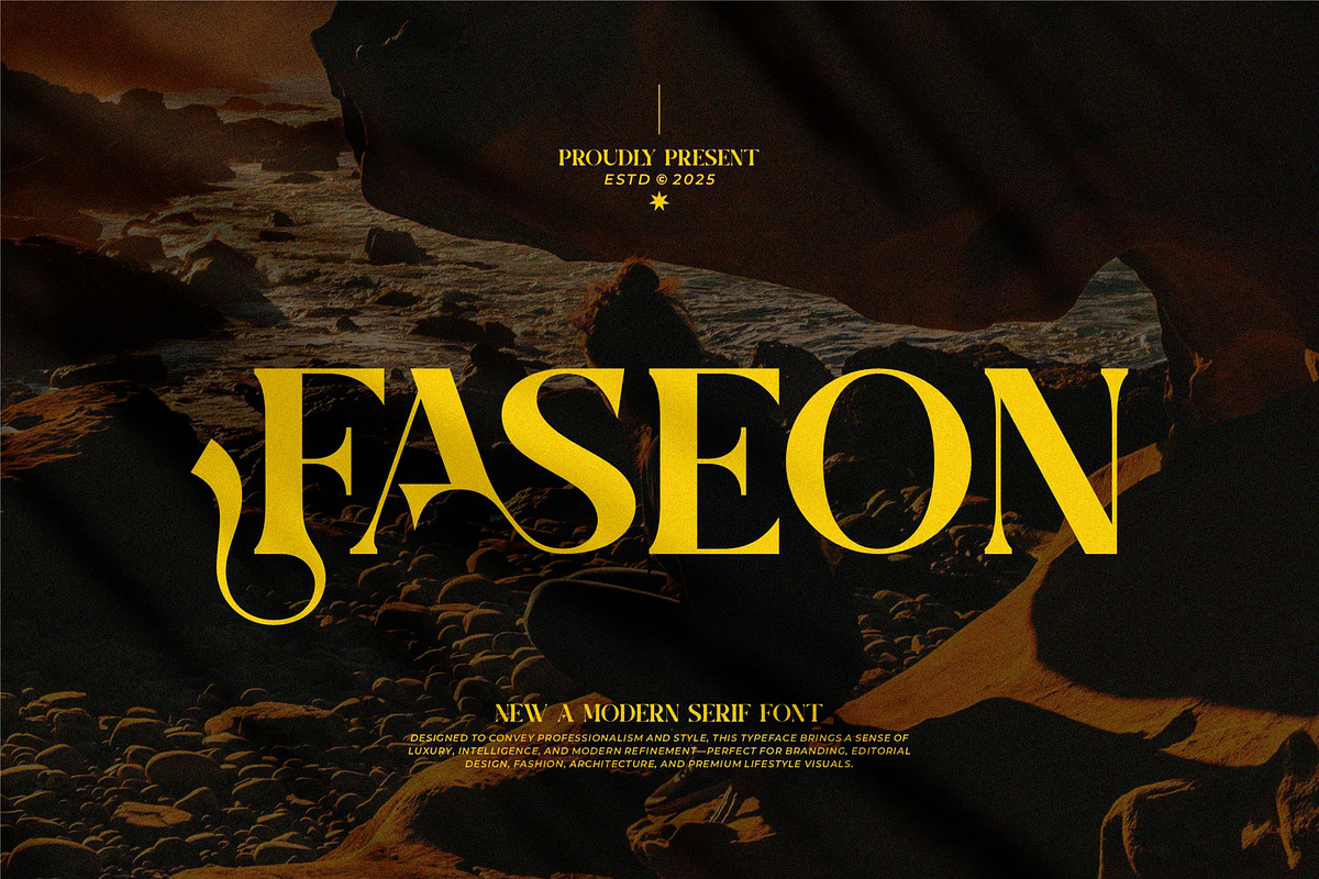 Faseon || Modern Classy Serif Font, a Serif Font by Ermedia Studio (Photo 1 of 10)