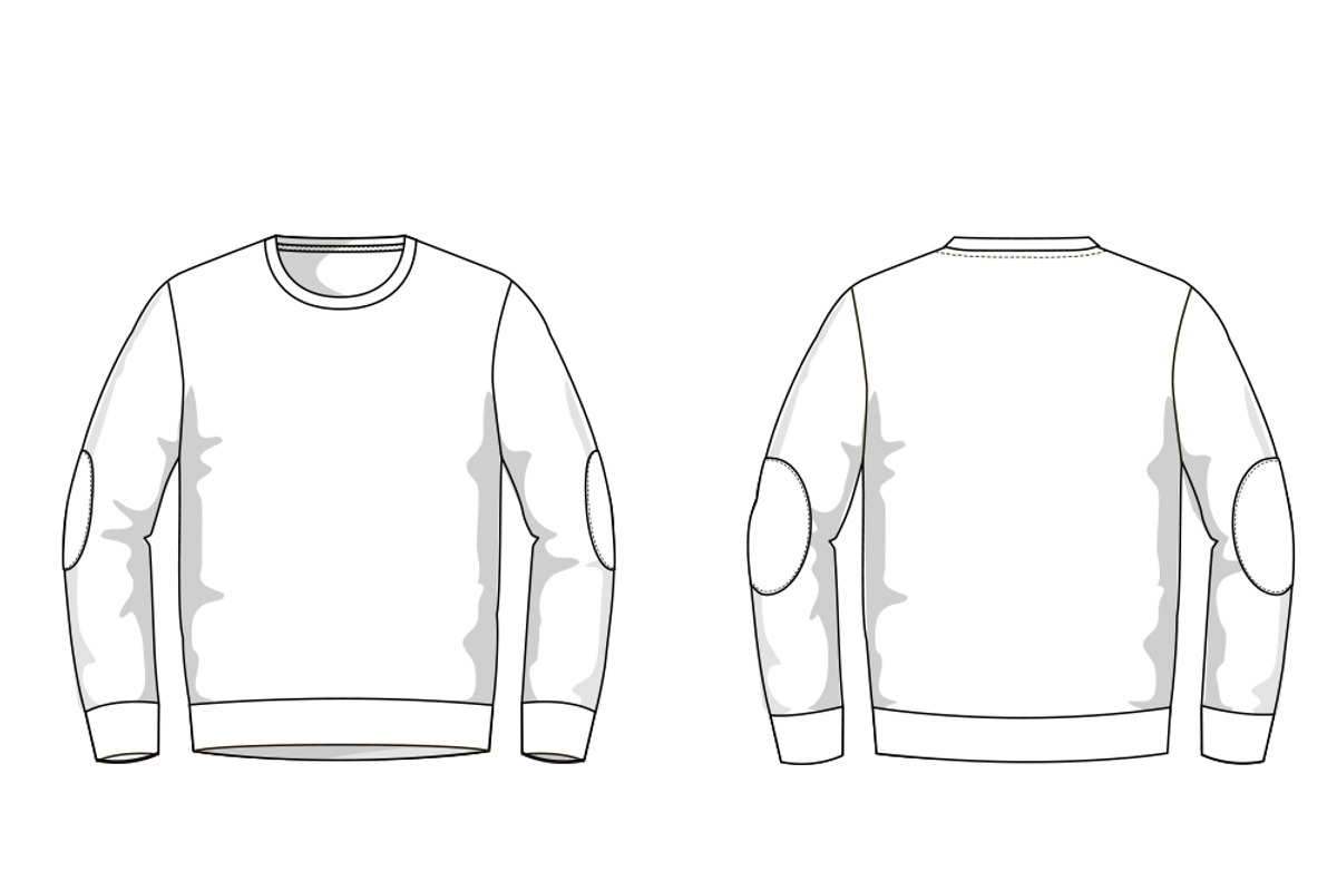 Men's Sweater Fashion Flat Template, a Templates & Theme by flat fashion