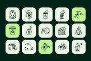 Recycle Doodle Art Set, an Outline Icon by Vectors Market (Thumbnail 5 of 8)