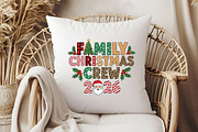 Retro Family Christmas Crew 2026 Png, an Illustration by Libby Wishes (Thumbnail 2 of 4)