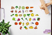 Funny Vegetables Cartoon Vector, a Food Illustration by Jocularity Art (Thumbnail 2 of 3)