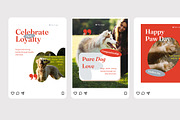 Dog Celebration - Instagram Post, a Social Media Template by Izdihaar_Studio (Thumbnail 3 of 4)