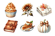 Cozy Caramel & White Fall Clipart, an Illustration by Daily.Designs (Thumbnail 3 of 5)