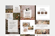 36 Instagram Wedding Templates, a Social Media Template by The Lone Crowd (Thumbnail 2 of 9)