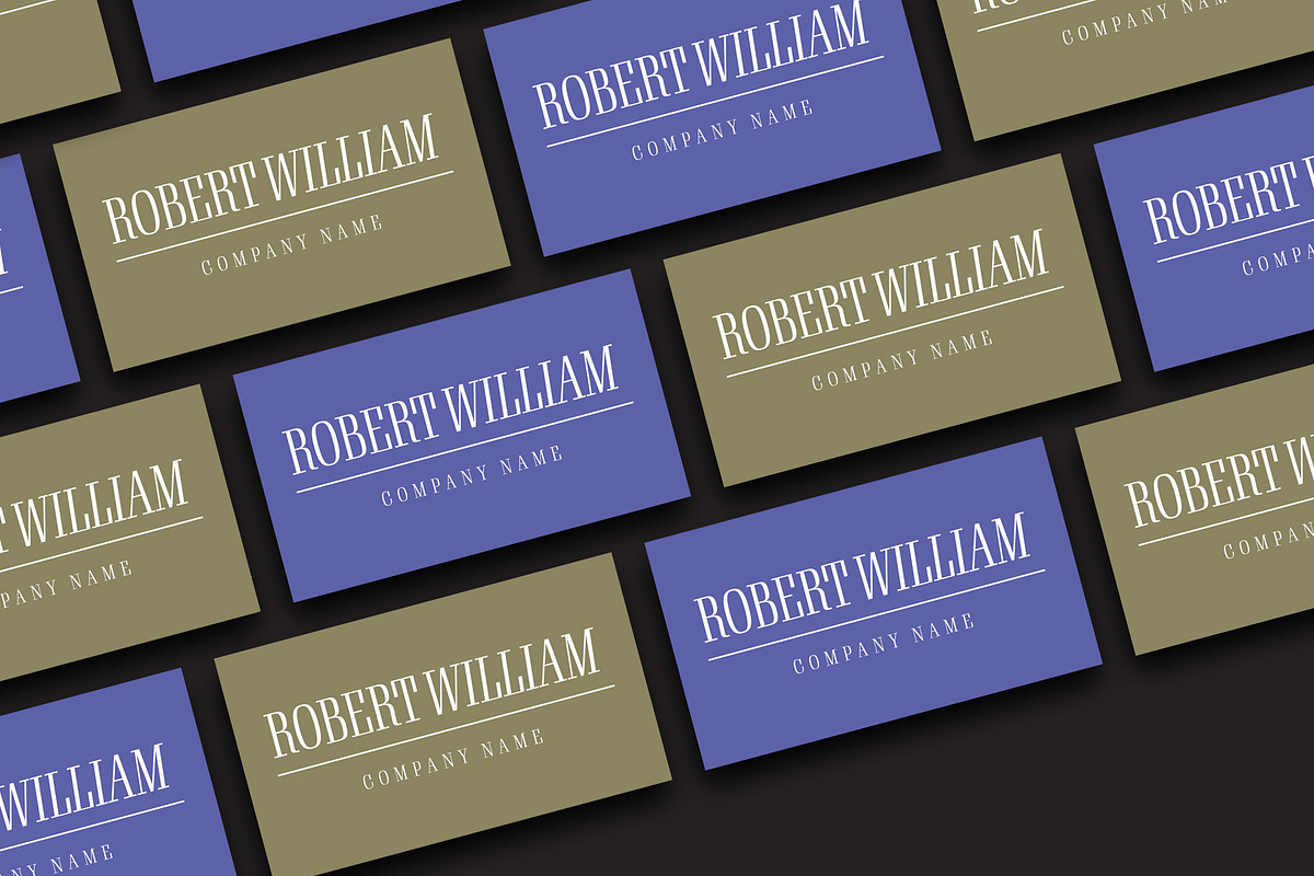 Minimalistic Business Card Layout, a Business Card Template by wavebreak