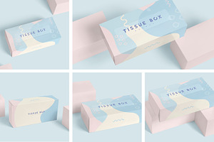 Rectangle Tissue Box Mockup