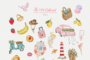 Handmade summer spring quirky icons, an Object Graphic by Grace Noboa Illustrations (Thumbnail 7 of 16)