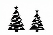 Cozy Holiday Tree Silhouette Designs, an Illustration by Gaye Art (Thumbnail 6 of 21)