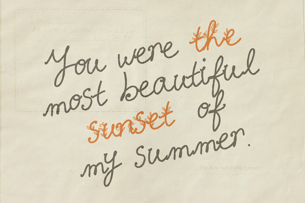 Meadow Lavande - Romantic Font, a Handwritten Font by nadispasibenko (Photo 7 of 13)