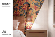 Wallpaper Mockup - Rustic Bedside, a Household Mockup by Andrea Muller (Thumbnail 2 of 6)