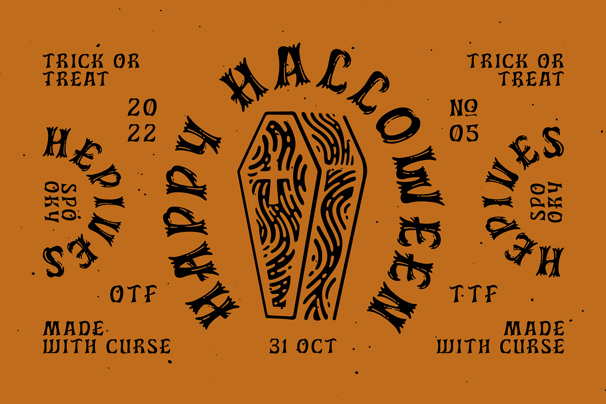 Hepives Spooky Fonts, a Font by Nocturnal Workspace (Photo 5 of 8)