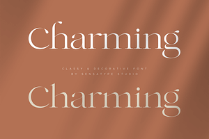 Charming - Classy & Decorative Font