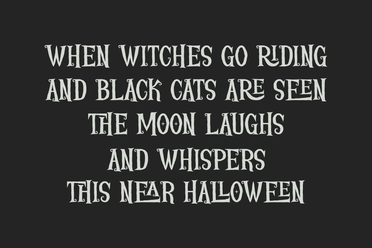 Wicked Broom - A Halloween Font, a Handwritten Font by SaktiAvellin (Photo 4 of 9)
