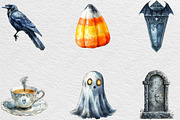 Silver Halloween Clipart PNG, an Illustration by Black Bird Studio (Thumbnail 3 of 6)